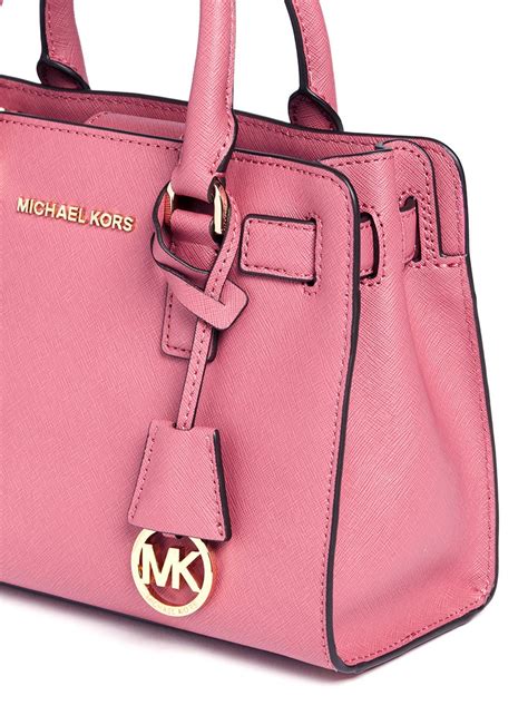 michael kors pink leather purse